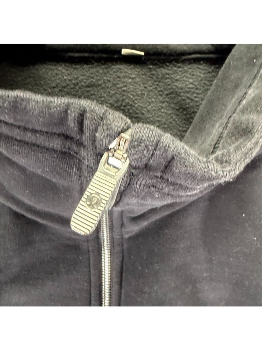 Lululemon Radiant Jacket II Women Size 10 Black High Funnel Neck Ribbed Moto - Picture 5 of 11